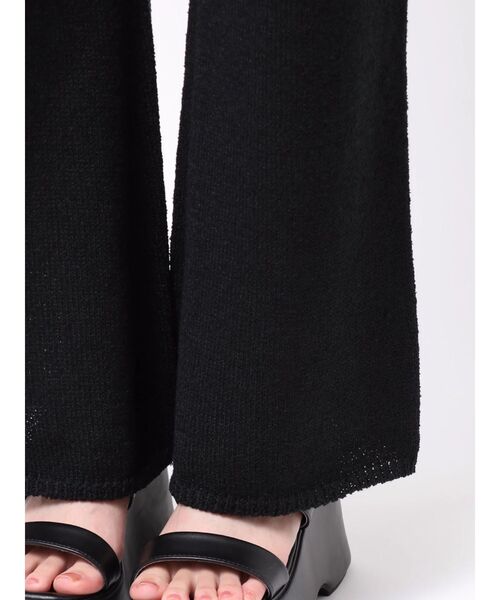 MURUA(ムルーア)の「【セットアップ対応】ニットストレートパンツ 夏服(その他パンツ・レディース・ベージュ/ブラック・FREE)」の10枚目の写真
