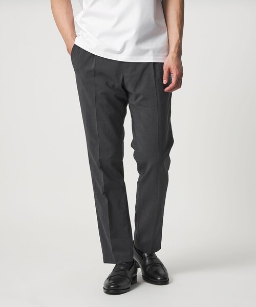 UNITED ARROWS(ユナイテッドアローズ)の「タフタ サイドシャーリング 1プリーツ パンツ UA COZY ウォッシャブル ヨコストレッチ(スラックス・メンズ・モカ/ダークグレー/ネイビー・XL/L/M/XXL/S)」の4枚目の写真