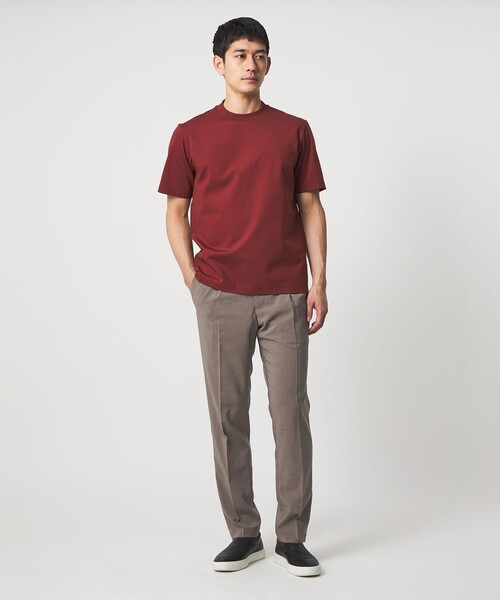 UNITED ARROWS(ユナイテッドアローズ)の「タフタ サイドシャーリング 1プリーツ パンツ UA COZY ウォッシャブル ヨコストレッチ(スラックス・メンズ・モカ/ダークグレー/ネイビー・XL/L/M/XXL/S)」の8枚目の写真