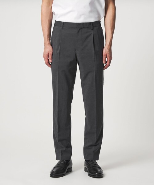 UNITED ARROWS(ユナイテッドアローズ)の「タフタ サイドシャーリング 1プリーツ パンツ UA COZY ウォッシャブル ヨコストレッチ(スラックス・メンズ・モカ/ダークグレー/ネイビー・XL/L/M/XXL/S)」の11枚目の写真