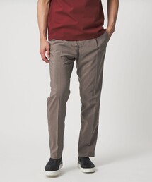 UNITED ARROWS | タフタ サイドシャーリング 1プリーツ パンツ UA COZY ウォッシャブル ヨコストレッチ(スラックス)