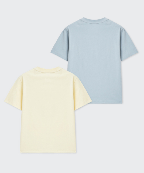 MUSINSA STANDARD KIDS（ムシンサスタンダードキッズ）の「[スロコースターコラボ] リラックスドTシャツ2パック6（Tシャツ/カットソー・レディース・その他・120/130/140/150/160）」の2枚目の写真