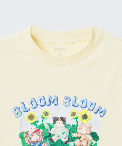 MUSINSA STANDARD KIDS（ムシンサスタンダードキッズ）の「[スロコースターコラボ] リラックスドTシャツ2パック6（Tシャツ/カットソー・レディース・その他・120/130/140/150/160）」の3枚目の写真