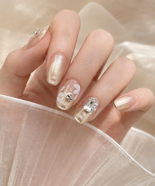 セール】【not a nail】水光マグネットデザインネイルチップ ショート