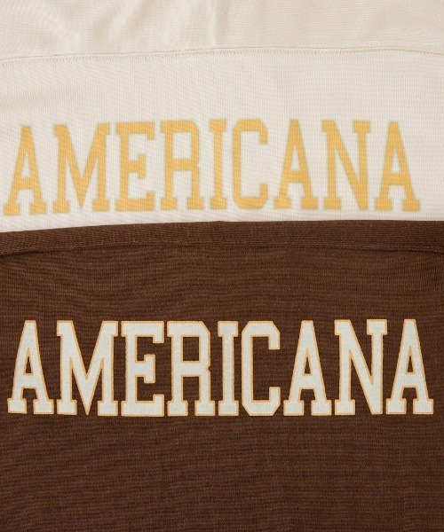 AMERICANA（アメリカーナ）の「[Americana/アメリカーナ] AMERICANA ロゴプリント フットボールTシャツ（Tシャツ/カットソー・レディース・ナチュラル/ブラウン・ONE SIZE）」の15枚目の写真