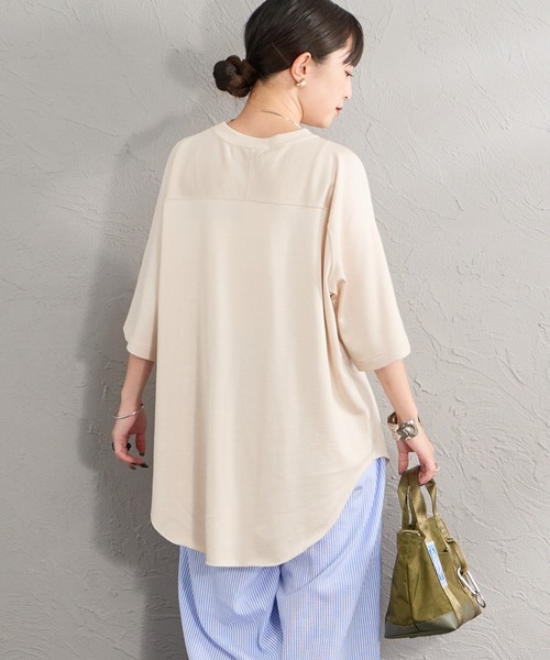 AMERICANA（アメリカーナ）の「[Americana/アメリカーナ] AMERICANA ロゴプリント フットボールTシャツ（Tシャツ/カットソー・レディース・ナチュラル/ブラウン・ONE SIZE）」の8枚目の写真