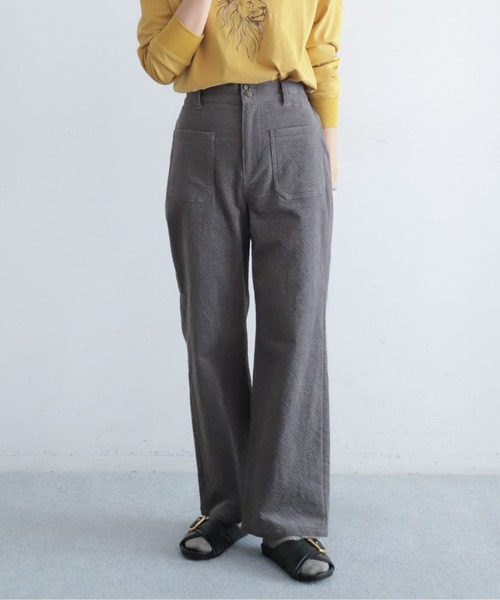 NOMBRE IMPAIR（ノンブルアンペール）の「変形コーデュロイ　フレアパンツ（その他パンツ・レディース・ホワイト/グレー/カーキ/ピンク・M/L/SMALL）」の3枚目の写真