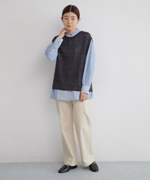 NOMBRE IMPAIR（ノンブルアンペール）の「変形コーデュロイ　フレアパンツ（その他パンツ・レディース・ホワイト/グレー/カーキ/ピンク・M/L/SMALL）」の9枚目の写真