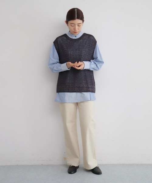 NOMBRE IMPAIR（ノンブルアンペール）の「変形コーデュロイ　フレアパンツ（その他パンツ・レディース・ホワイト/グレー/カーキ/ピンク・M/L/SMALL）」の8枚目の写真