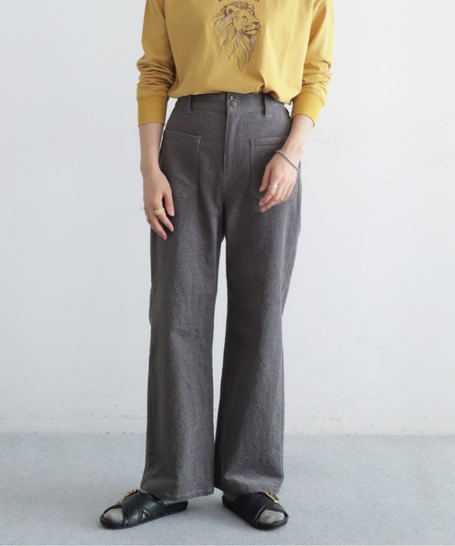 NOMBRE IMPAIR（ノンブルアンペール）の「変形コーデュロイ　フレアパンツ（その他パンツ・レディース・ホワイト/グレー/カーキ/ピンク・M/L/SMALL）」の14枚目の写真