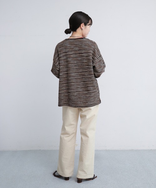 NOMBRE IMPAIR（ノンブルアンペール）の「変形コーデュロイ　フレアパンツ（その他パンツ・レディース・ホワイト/グレー/カーキ/ピンク・M/L/SMALL）」の7枚目の写真