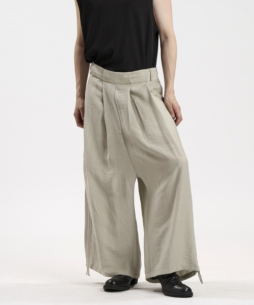 NO ID.（ノーアイディ）の「【NO ID.】2 Tuck Easy Baggy Trousers / 2タック イージー バギー トラウザーズ（その他パンツ・メンズ・グレー/ブラック/ブルーグレー・2/1）」の14枚目の写真