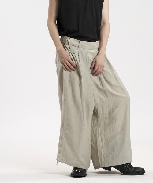 NO ID.（ノーアイディ）の「【NO ID.】2 Tuck Easy Baggy Trousers / 2タック イージー バギー トラウザーズ（その他パンツ・メンズ・グレー/ブラック/ブルーグレー・2/1）」の16枚目の写真