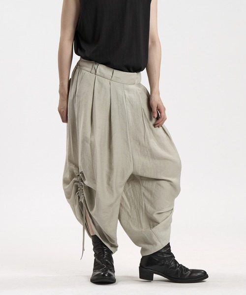 NO ID.（ノーアイディ）の「【NO ID.】2 Tuck Easy Baggy Trousers / 2タック イージー バギー トラウザーズ（その他パンツ・メンズ・グレー/ブラック/ブルーグレー・2/1）」の21枚目の写真