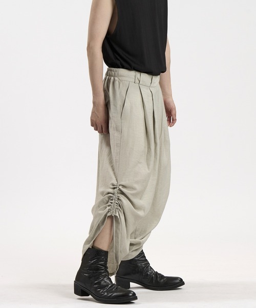 NO ID.（ノーアイディ）の「【NO ID.】2 Tuck Easy Baggy Trousers / 2タック イージー バギー トラウザーズ（その他パンツ・メンズ・グレー/ブラック/ブルーグレー・2/1）」の22枚目の写真