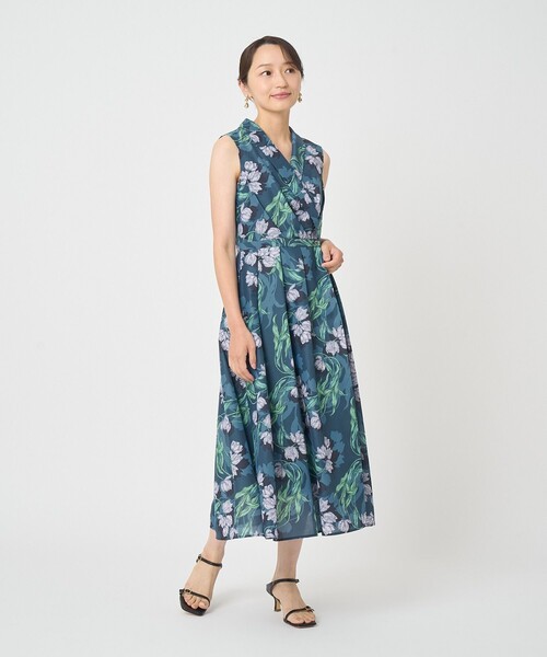 ANAYI(アナイ)の「ラーレプリントカシュクール ワンピース(ワンピース・レディース・ネイビー/ライトグレー/ベージュ・38/36/34)」の19枚目の写真