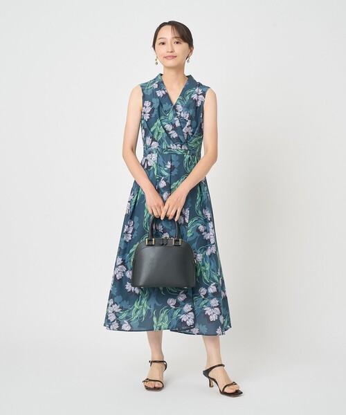 ANAYI(アナイ)の「ラーレプリントカシュクール ワンピース(ワンピース・レディース・ネイビー/ライトグレー/ベージュ・38/36/34)」の20枚目の写真