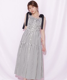シャーリングキャミワンピース