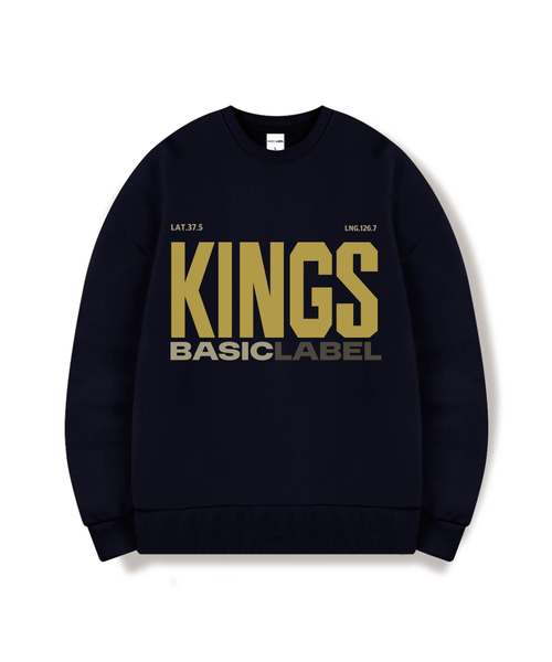 BASIC LABEL（ベーシックラベル）の「Kings Of Oversized Sweatshirt 6 Color [BLBM_1003]（スウェット・レディース・ホワイト/ライトグレー/グレー/ネイビー/ネイビー系/ブラック・SMALL/MEDIUM/LARGE/X-LARGE）」の6枚目の写真