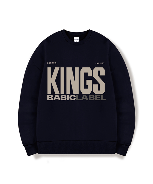 BASIC LABEL（ベーシックラベル）の「Kings Of Oversized Sweatshirt 6 Color [BLBM_1003]（スウェット・レディース・ホワイト/ライトグレー/グレー/ネイビー/ネイビー系/ブラック・SMALL/MEDIUM/LARGE/X-LARGE）」の5枚目の写真