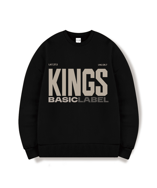BASIC LABEL（ベーシックラベル）の「Kings Of Oversized Sweatshirt 6 Color [BLBM_1003]（スウェット・レディース・ホワイト/ライトグレー/グレー/ネイビー/ネイビー系/ブラック・SMALL/MEDIUM/LARGE/X-LARGE）」の2枚目の写真
