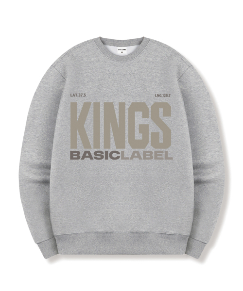 BASIC LABEL（ベーシックラベル）の「Kings Of Oversized Sweatshirt 6 Color [BLBM_1003]（スウェット・レディース・ホワイト/ライトグレー/グレー/ネイビー/ネイビー系/ブラック・SMALL/MEDIUM/LARGE/X-LARGE）」の9枚目の写真