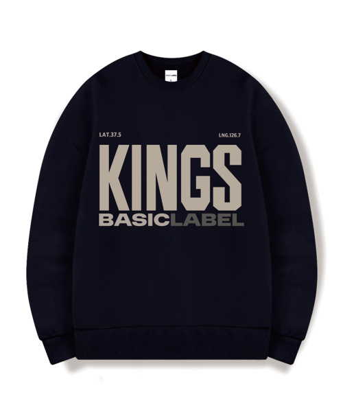 BASIC LABEL（ベーシックラベル）の「Kings Of Oversized Sweatshirt 6 Color [BLBM_1003]（スウェット・レディース・ホワイト/ライトグレー/グレー/ネイビー/ネイビー系/ブラック・SMALL/MEDIUM/LARGE/X-LARGE）」の10枚目の写真