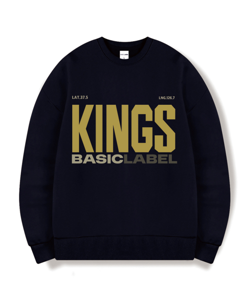 BASIC LABEL（ベーシックラベル）の「Kings Of Oversized Sweatshirt 6 Color [BLBM_1003]（スウェット・レディース・ホワイト/ライトグレー/グレー/ネイビー/ネイビー系/ブラック・SMALL/MEDIUM/LARGE/X-LARGE）」の11枚目の写真