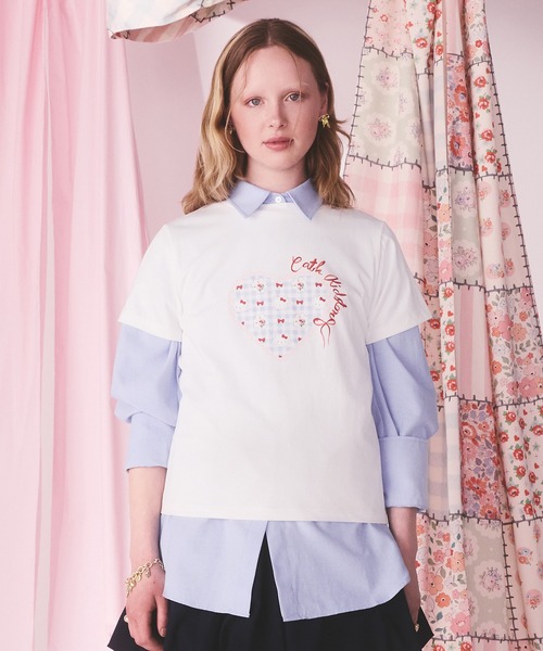 Cath Kidston × Hello Kitty ベーシックTシャツ（Tシャツ/カットソー