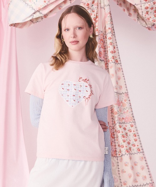 Cath Kidston(キャスキッドソン)の「Cath Kidston × Hello Kitty ベーシックTシャツ(Tシャツ/カットソー・レディース・ホワイト/サックスブルー/ピンク・FREE)」の16枚目の写真