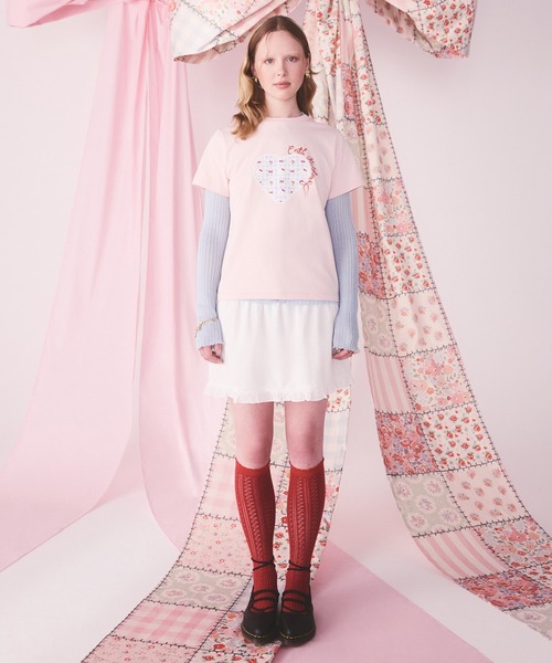 Cath Kidston(キャスキッドソン)の「Cath Kidston × Hello Kitty ベーシックTシャツ(Tシャツ/カットソー・レディース・ホワイト/サックスブルー/ピンク・FREE)」の17枚目の写真