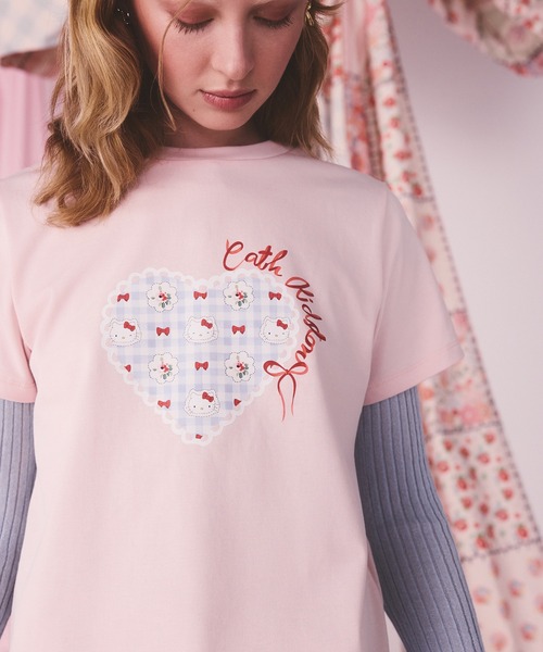 Cath Kidston(キャスキッドソン)の「Cath Kidston × Hello Kitty ベーシックTシャツ(Tシャツ/カットソー・レディース・ホワイト/サックスブルー/ピンク・FREE)」の20枚目の写真