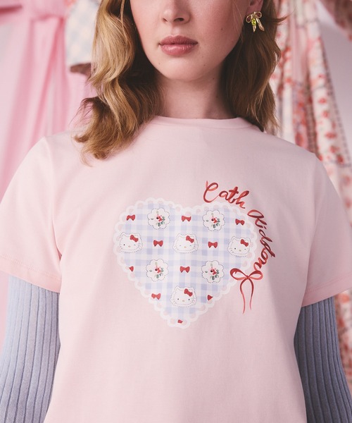 Cath Kidston(キャスキッドソン)の「Cath Kidston × Hello Kitty ベーシックTシャツ(Tシャツ/カットソー・レディース・ホワイト/サックスブルー/ピンク・FREE)」の21枚目の写真
