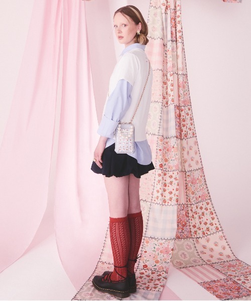 Cath Kidston(キャスキッドソン)の「Cath Kidston × Hello Kitty ベーシックTシャツ(Tシャツ/カットソー・レディース・ホワイト/サックスブルー/ピンク・FREE)」の6枚目の写真