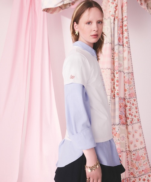 Cath Kidston(キャスキッドソン)の「Cath Kidston × Hello Kitty ベーシックTシャツ(Tシャツ/カットソー・レディース・ホワイト/サックスブルー/ピンク・FREE)」の13枚目の写真