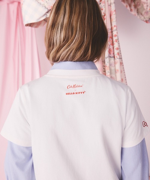 Cath Kidston(キャスキッドソン)の「Cath Kidston × Hello Kitty ベーシックTシャツ(Tシャツ/カットソー・レディース・ホワイト/サックスブルー/ピンク・FREE)」の15枚目の写真