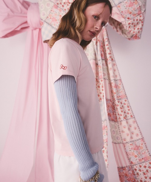 Cath Kidston(キャスキッドソン)の「Cath Kidston × Hello Kitty ベーシックTシャツ(Tシャツ/カットソー・レディース・ホワイト/サックスブルー/ピンク・FREE)」の22枚目の写真