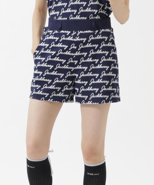 Jack Bunny!!(ジャックバニー)の「【Jack Bunny!!】Pe/Nyロゴジャガード ショートパンツ(その他パンツ・レディース・ネイビー/グリーン・MEDIUM/LARGE/SMALL)」の2枚目の写真