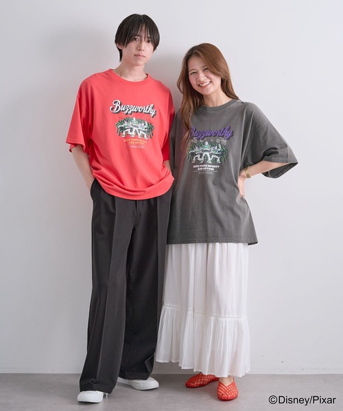 Green Parks(グリーンパークス)の「トイストーリー/ヴィンテージ風Tシャツ(Tシャツ/カットソー・レディース・チャコールグレー/レッド・FREE)」の13枚目の写真