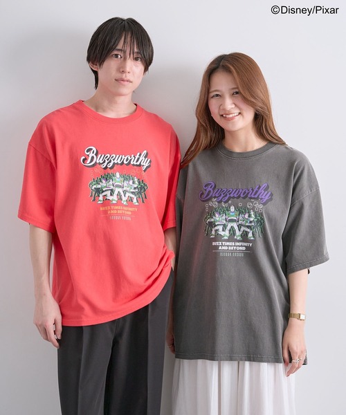 Green Parks(グリーンパークス)の「トイストーリー/ヴィンテージ風Tシャツ(Tシャツ/カットソー・レディース・チャコールグレー/レッド・FREE)」の14枚目の写真