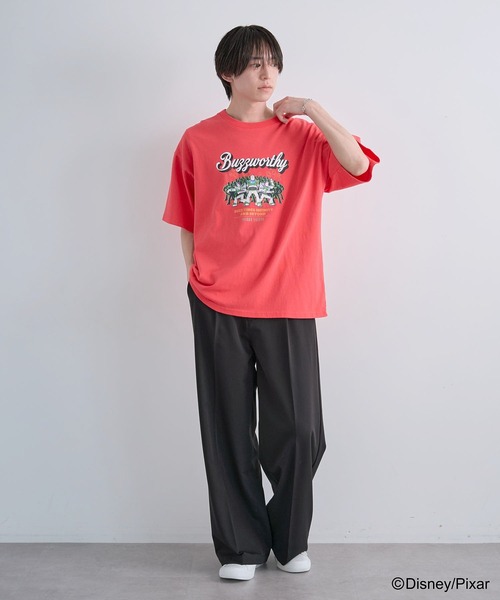 Green Parks(グリーンパークス)の「トイストーリー/ヴィンテージ風Tシャツ(Tシャツ/カットソー・レディース・チャコールグレー/レッド・FREE)」の16枚目の写真