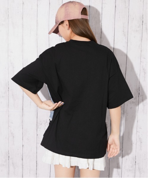 GORGE(ゴージ)の「《デニムビスチェドッキング》Tシャツ/Y2K/春夏/全3色(Tシャツ/カットソー・レディース・グレー/ブラック/オフホワイト・F)」の16枚目の写真