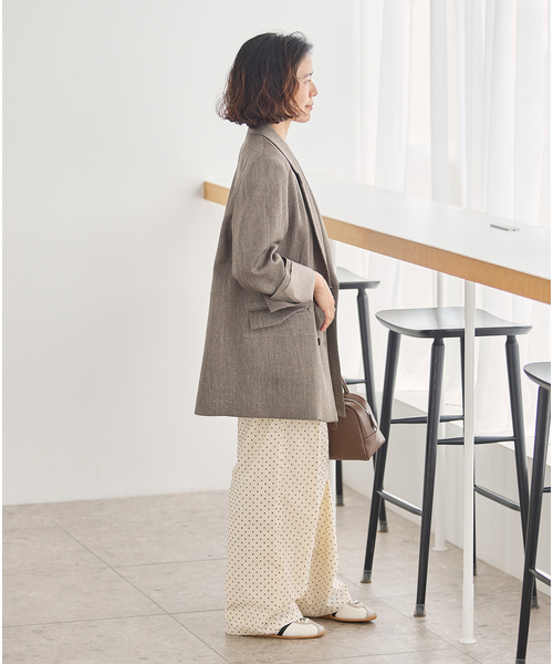 JOURNAL STANDARD(ジャーナルスタンダード)の「フロッキードット パンツ(その他パンツ・レディース・ブラック/アイボリー・FREE)」の21枚目の写真