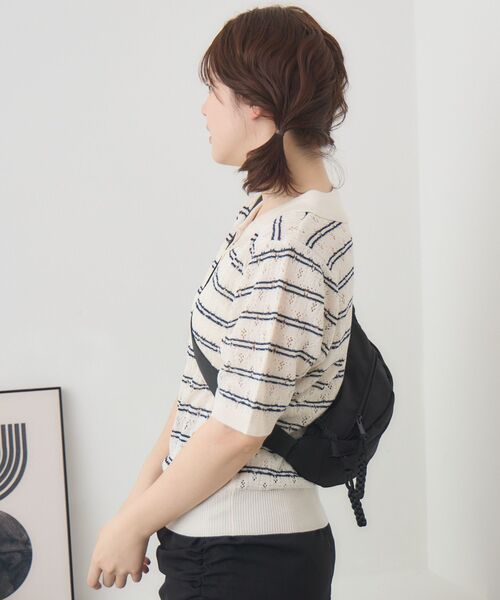 RETRO GIRL(レトロガール)の「ウエストポーチ(ショルダーバッグ・レディース・ブラック/ベージュ/レッド・ONE SIZE)」の12枚目の写真