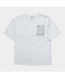 ベーシックフラワーグラフィックオーバーサイズソフトラウンドネック半袖Tシャツ_2COLOR