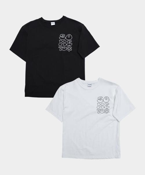 SOMEPLACE MAN(サムプレイス・マン)の「ベーシックフラワーグラフィックオーバーサイズソフトラウンドネック半袖Tシャツ_2COLOR(Tシャツ/カットソー・メンズ・ホワイト/ブラック・FREE)」の3枚目の写真