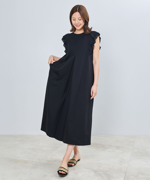 NARACAMICIE（ナラカミーチェ）の「【NARACAMICIE】プリーツスリーブワンピース（ワンピース・レディース・ブラック・M）」の14枚目の写真