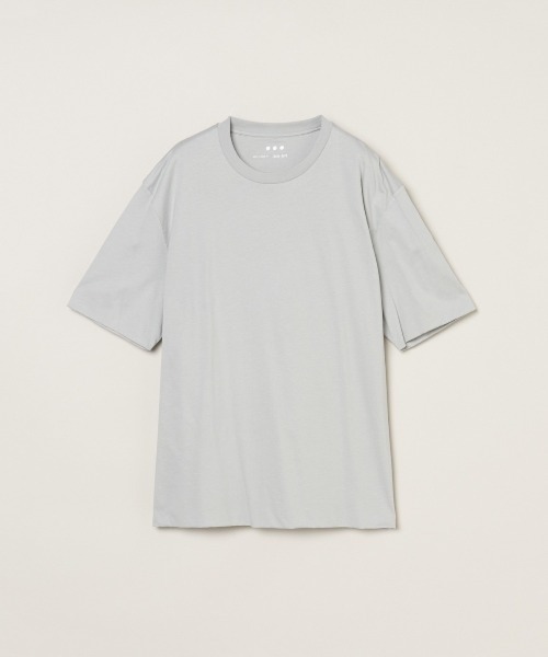 three dots(スリードッツ)の「ミルキージャージー Tシャツ(Tシャツ/カットソー・メンズ・ライトグレー・LARGE)」の1枚目の写真