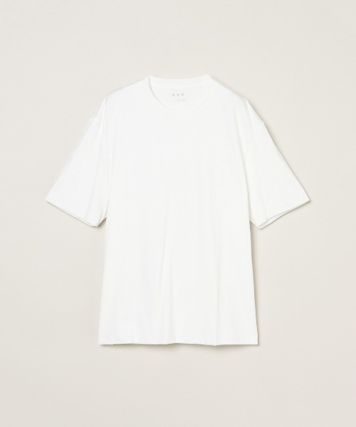 three dots(スリードッツ)の「ミルキージャージー Tシャツ(Tシャツ/カットソー・メンズ・ライトグレー・LARGE)」の2枚目の写真