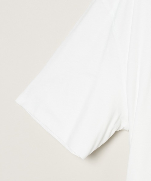 three dots(スリードッツ)の「ミルキージャージー Tシャツ(Tシャツ/カットソー・メンズ・ライトグレー・LARGE)」の5枚目の写真